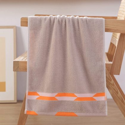 40x90cm Simple Cotton Strong Absorbent Jacquard Bathroom Towels